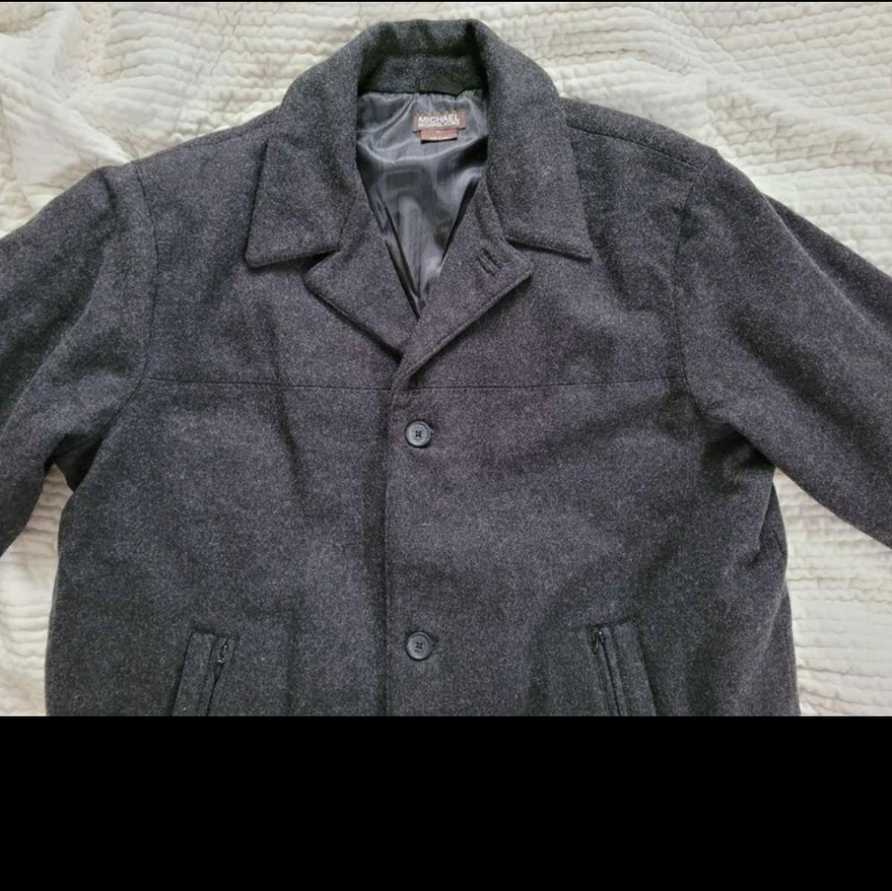 NEW Michael kors men's coat XL cashmere blend wool